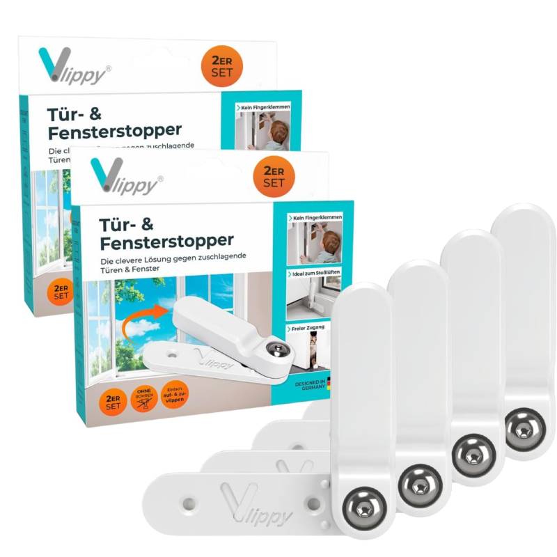 Tür- & Fensterstopper - 4er-Set Tür- & Fensterstopper - 4er-Set von Vlippy