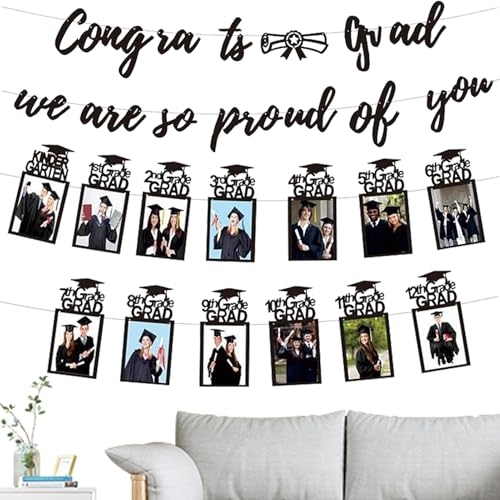 Vllold Bild-Banner | K-12. Klasse Fotobanner | High School Congrats Grade Requisiten Party Dekorationen für Kindergarten College Primary Celebrations Events von Vllold