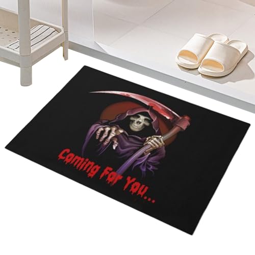 Vllold Halloween-Fußmatte, 61 x 89 cm, Halloween-Bodenmatte, rutschfest, gruselige Fußmatte für Party, , Flur, Eingang, Spukhaus von Vllold