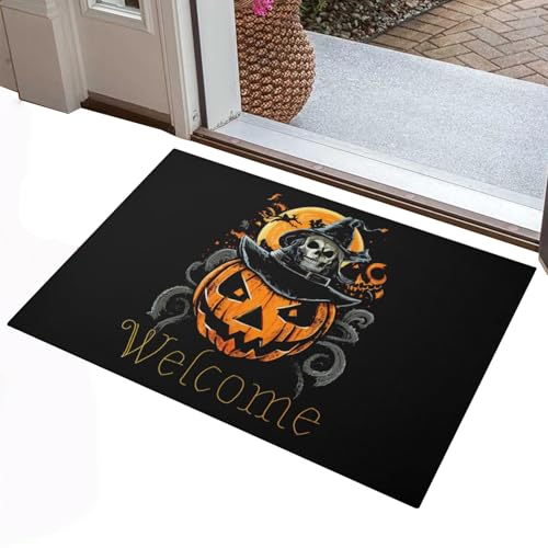 Vllold Halloween-Fußmatte, 61 x 89 cm, rutschfest, gruselige Fußmatte für Party, , Flur, Eingang, Spukhaus Vllold Halloween-Fußmatte, 61 x 89 cm, rutschfest, gruselige Fußmatte für Party, , Flur, Eingang, Spukhaus von Vllold