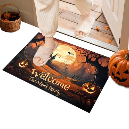 Vllold Halloween-Outdoor-Matte, 61 x 89 cm, Halloween-Teppich, rutschfeste Fußmatte für Spukhaus, Innen- und Außenbereich, Terrasse, Flur, Eingangsbereich, Party Vllold Halloween-Outdoor-Matte, 61 x 89 cm, Halloween-Teppich, rutschfeste Fußmatte für Spukhaus, Innen- und Außenbereich, Terrasse, Flur, Eingangsbereich, Party von Vllold
