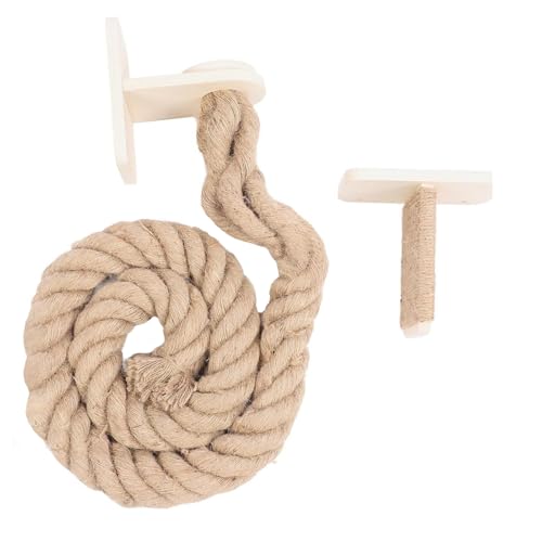 Vllold Kletterseil für Katzen, Kätzchen, Kletterturm, Spielzeug – Wandmontierte Sprungtreppe für Haustiere, Kätzchen, Kratzregale Vllold Kletterseil für Katzen, Kätzchen, Kletterturm, Spielzeug – Wandmontierte Sprungtreppe für Haustiere, Kätzchen, Kratzregale von Vllold