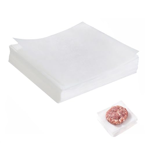 Vlwltl Pergamentpapier, quadratisch, Hamburger-Patty-Papier, antihaftbeschichtet, quadratisch, Wachspapier zum Trennen von Patty, Keksen, Backen, Verpacken, Süßigkeiten, 200 Stück Vlwltl Pergamentpapier, quadratisch, Hamburger-Patty-Papier, antihaftbeschichtet, quadratisch, Wachspapier zum Trennen von Patty, Keksen, Backen, Verpacken, Süßigkeiten, 200 Stück von Vlwltl