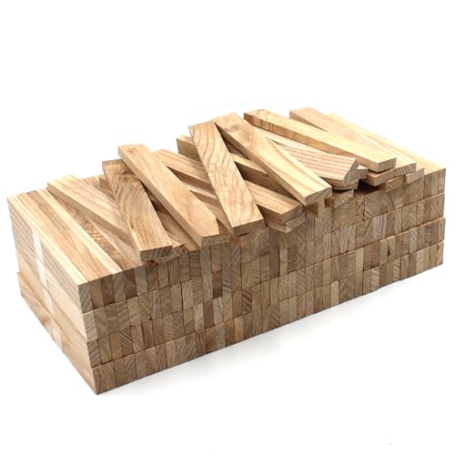 80x Esche Holzleiste 16x8x160mm lose Bastelklötzchen zum Basteln Bastelstäbe (Esche 16x8x160mm) von VmG-Store
