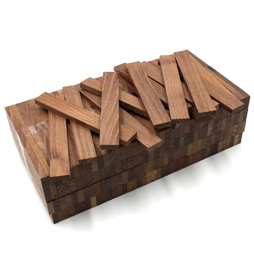 80x Holzleiste 22x8x160mm Akazie gedämpft lose Bastelklötzchen zum Basteln Bastelstäbe (Akazie gedämpft 22x8mm) von VmG-Store