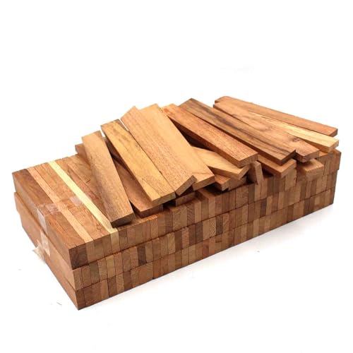80x Holzleiste 22x8x160mm Exotic lose Bastelklötzchen zum Basteln Bastelstäbe (Exotic 22x8mm) von VmG-Store