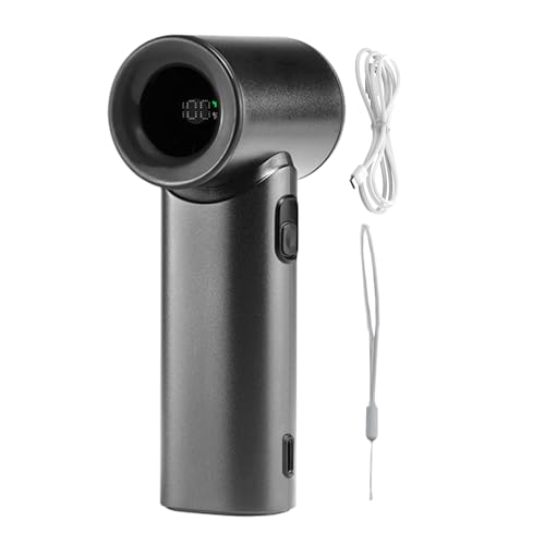 Vmiorzq Handventilator, 3000mAh Persönlicher Wiederaufladbarer Handventilator, Mit Lanyard Leicht Kühlung Fünf Geschwindigkeiten für Reisen Auto Outdoor Camping von Vmiorzq