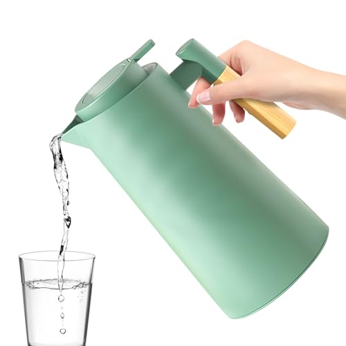 Vmiorzq Isolierte Kaffeekaraffe - 1L Isolierkanne Mit Glaseinsatz - Teekrug Für Küche Und Zuhause von Vmiorzq