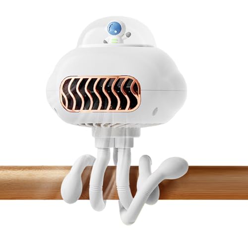 Vmiorzq Klemmbarer Kinderwagenventilator | 3-Stufen Flexibles Stativ Personallüfter | Flexibles Kühlsystem Für Kinderbett Auto Büro Reise von Vmiorzq