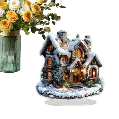 Vmiorzq Tisch-Acryl-Dekoration, Weihnachtsmann-Schlitten, 2D-Statue, Szene Requisite mit Stützfuß, künstlerisches Ornament für Schlafzimmer, Bücherregal, Nachttisch, Wohnzimmer Vmiorzq Tisch-Acryl-Dekoration, Weihnachtsmann-Schlitten, 2D-Statue, Szene Requisite mit Stützfuß, künstlerisches Ornament für Schlafzimmer, Bücherregal, Nachttisch, Wohnzimmer von Vmiorzq
