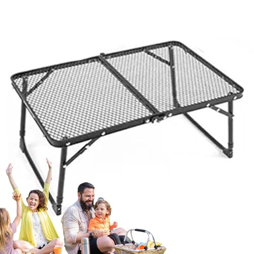 Vmiorzq Tragbarer Klapptisch – Rutschfester Faltbarer Campingtisch – robuste, tragbare Kochstation für Wohnmobil, Camping, Heckklappe, Party, Balkon, Grillen von Vmiorzq