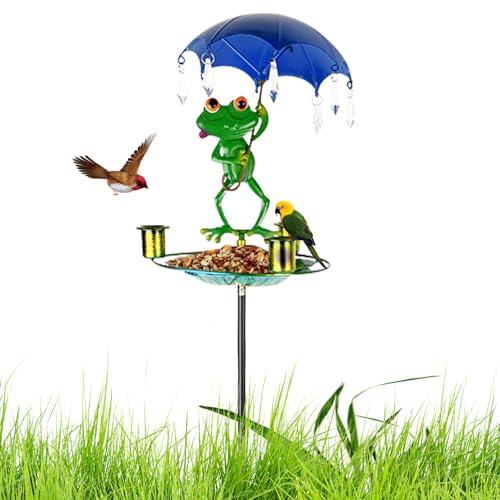 Vmiorzq Vogelfutterautomat Für Draußen - Metall Antik-Design Freistehende Vogeltränke,Futterspender Für Haustiervögel Mit Ästhetischem Design Für Sperlinge Wellensittiche Und Kleinvögel Vmiorzq Vogelfutterautomat Für Draußen - Metall Antik-Design Freistehende Vogeltränke,Futterspender Für Haustiervögel Mit Ästhetischem Design Für Sperlinge Wellensittiche Und Kleinvögel von Vmiorzq