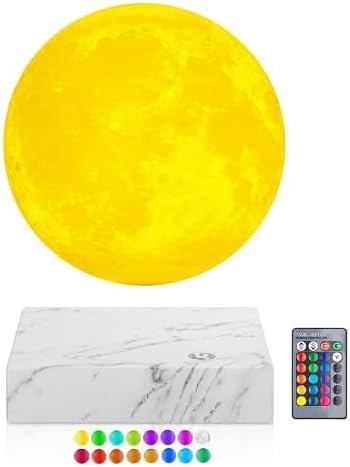 Vnemofey Schwebende Mondlampe ， Magnetische Levitationskugellampe 16 Farben & 4 Modi drehendes & schwebendes Mondlicht, dekoratives Nachtlicht für Kinderzimmer Dekoration von Vnemofey