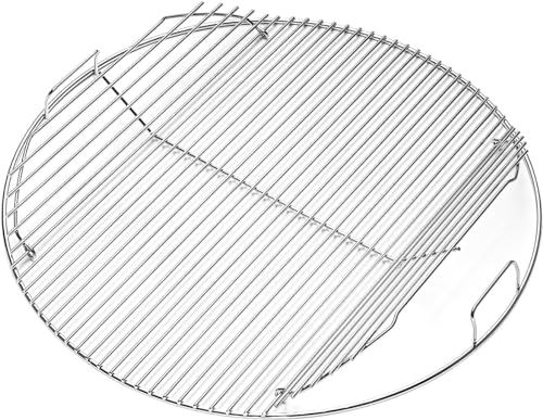 Vnierxful Grillrost rund Klappbarem 7436 für Weber, 54.6CM Holzkohle Grillrost rund mit Scharnier, Ersatzteil für Weber One-Touch, Performer und Bar-B-Kettle Serie, BBQ Serie Grillrost für Weber von Vnierxful