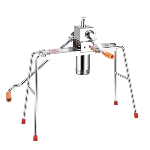 Manuelle Nudelpresse aus Edelstahl, Nudelmaschine - mit 9 Formen/Edelstahl, mit 9 Nudelformen, for Zubereiten von Nudeln von Vnook