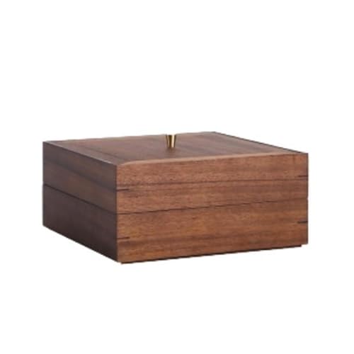 Vnook Mehrschichtige Teekuchen-Boxen, Tee-Kuchen Aufbewahrungsboxen, Desktop Tee Organizer, Staubdicht, mit Deckel, Für Zuhause, Teestube Büro, Teekuchen Teeblätter(22.7x10.3cm) von Vnook