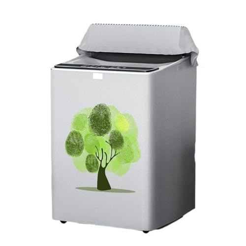 Vnook Pulsator Waschmaschinen-Abdeckung, Toplader Trockner Schutzabdeckung, Wasserdichtes Design, mit Reißverschluss, für Pulsator Waschmaschine und Trockner(Green,M) von Vnook