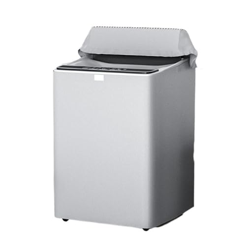 Vnook Pulsator Waschmaschinen-Abdeckung, Toplader Trockner Schutzabdeckung, Wasserdichtes Design, mit Reißverschluss, für Pulsator Waschmaschine und Trockner(Silver,XL) von Vnook