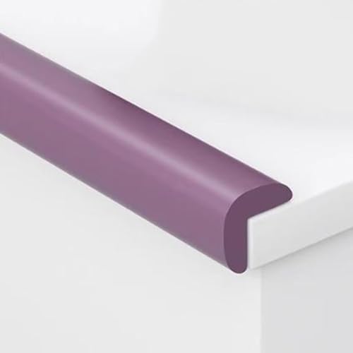 Vnook Schaumstoff-Sicherheitsstreifen, L Form Kantenschutz Eckenschutzstreifen,Antikollisions Tisch Eckenschutz Kissenstoßstange,Für Den Vorsitz TV-Bank Möbel Bett Schränke(Purple,2m) von Vnook