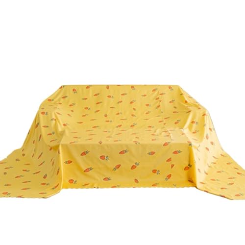 Vnook Staubschutz MöBel Abdeckung, Hausstaubschutz Möbel Schutzhülle, Heimdekoration, Extra Große Tagesdecke, Feuchtigkeit, für Sofa, Bett, Tisch, TV, Stuhl(Yellow,4x3.5m) von Vnook