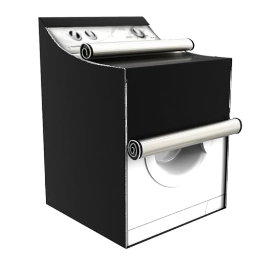 Vnook Trockner Abdeckung mit Reißverschluss, Waschmaschinen-Abdeckung, Wasserdichter Schmutzabweisend, Oxford-Stoff, für Drinnen und draußen Frontlader-Waschmaschine(Black) von Vnook