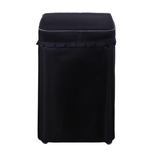 Vnook Vertikale Waschmaschinen Abdeckung, Slim Staubschutz, Wasserdicht Abdeckung, mit Reißverschluss, Toplader-Waschmaschine, Oxford-Stoff, für Drinnen und draußen(Black,58x61x96cm) von Vnook