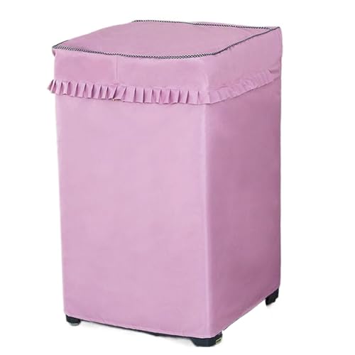 Vnook Vertikale Waschmaschinen Abdeckung, Slim Staubschutz, Wasserdicht Abdeckung, mit Reißverschluss, Toplader-Waschmaschine, Oxford-Stoff, für Drinnen und draußen(Pink,58x61x96cm) von Vnook