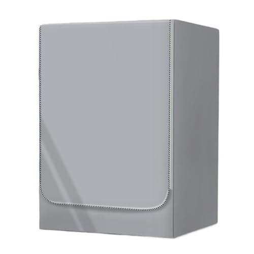 Vnook Waschmaschinen-Abdeckung, Frontöffnung Staubschutz, Tumble Waschmaschine Trocknerschutz, Wasserdichter Staubdichte,für Meisten Waschtrocknerabdeckung Passend(Gray,S) von Vnook