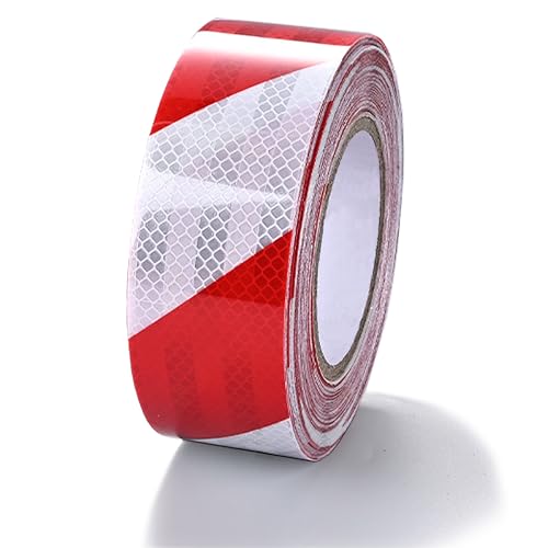 VntMQP 5CMX25M Selbstklebend Klebeband Rot Weiß Warnaufkleber Reflektorband Klebeband Reflektierend Reflektierende Aufkleber für Sicherheit Warnung VntMQP 5CMX25M Selbstklebend Klebeband Rot Weiß Warnaufkleber Reflektorband Klebeband Reflektierend Reflektierende Aufkleber für Sicherheit Warnung von VntMQP