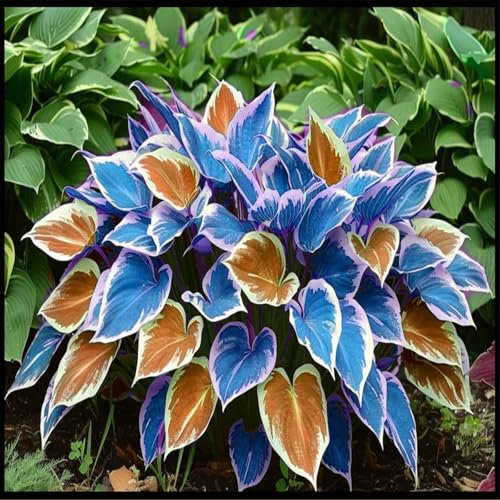 Vnuhgzs Eckdekoration – Pflegeleichte Funkie/Hostas – Geeignet für Gärten/Pavillons-4 Rhizome-C von Vnuhgzs