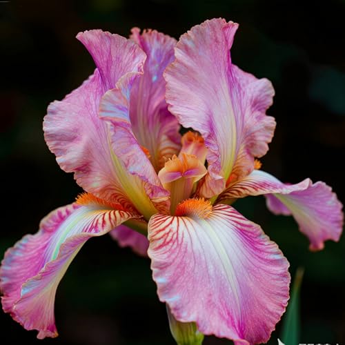 [Vnuhgzs] Winterharte Iris – großblumige Hybride – Garten-/Gartendekoration – winterharte Staude-6 Rhizome-C von Vnuhgzs
