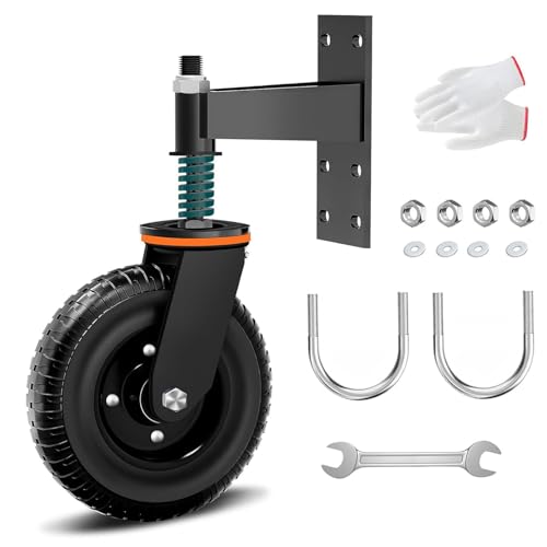 Heavy Duty Torrad,Zaun Tor Rad 15CM für Metallrohr Tor 275KG Kapazität 360°Lenkrolle Heavy Duty 1Stück von VoVoia
