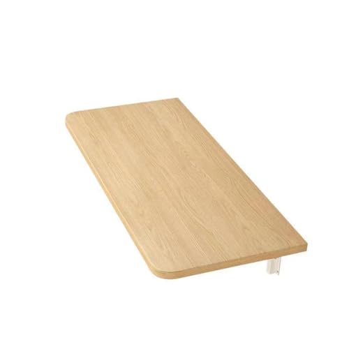 VoVoia An der Wand befestigter Klapptisch, Sich hin- und herbewegender Klapptisch für Home Office Computer Workstation, Bad, Küche, Schlafzimmer (Holzfarbe:, 80x40cm/32X16inch) von VoVoia