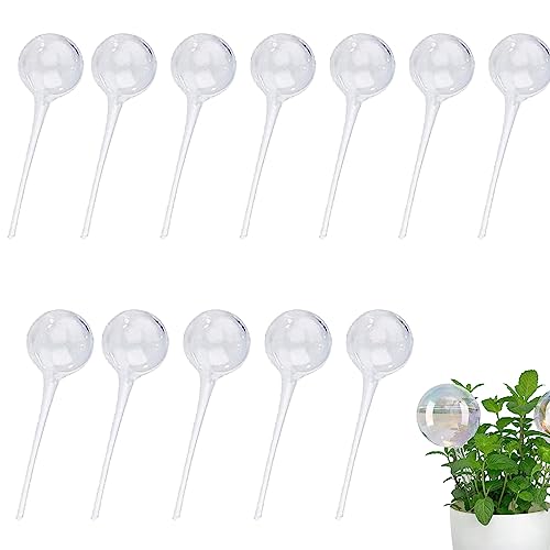 Voarge 12 Stück Kleine Gießkugeln,Topfpflanzen Selbstbewässerung PVC Bewässerung Automatische Bewässerungskugeln Bewässerungsbirne, 13x5cm von Voarge