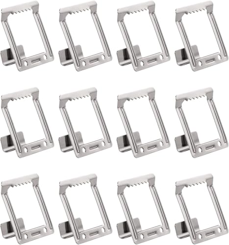 Voarge 12stk Aufhänger für Keilrahmen, Profiltiefe 15 mm, Zackenaufhänger, Metall Keilrahmen Aufhänger, Kein Bohren erforderlich, Bildaufhängung für Befestigen, Aufhängen von Bildern, Hellschwarz Voarge 12stk Aufhänger für Keilrahmen, Profiltiefe 15 mm, Zackenaufhänger, Metall Keilrahmen Aufhänger, Kein Bohren erforderlich, Bildaufhängung für Befestigen, Aufhängen von Bildern, Hellschwarz von Voarge