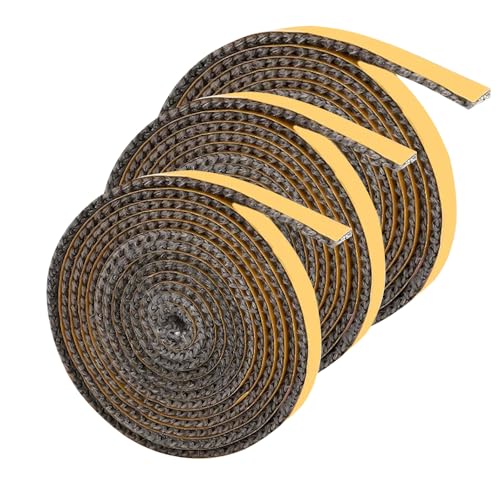 Voarge 1Pcs Feuerfestes Dichtungsband Selbstklebend Kamin Dichtband für Ofen Kamine Holzöfen Smoker (3mm x 15mm x 2m) von Voarge