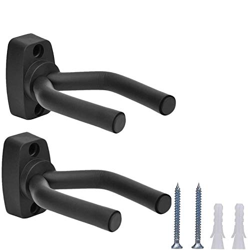 Voarge 2 Stück Gitarren Haken Gitarrenständer Wand Halterung, Gitarren-Wandhalterung Aufhänger Gitarren-Haken-Halter Für alle Akustikgitarre, klassische Gitarre, E-Gitarre, Bass, Ukulele von Voarge