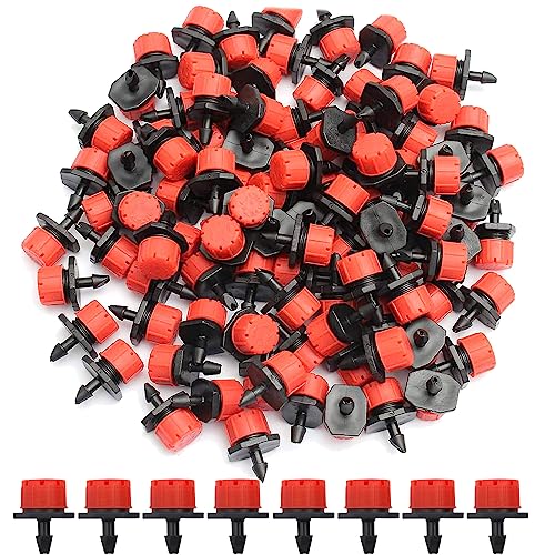 Voarge 200 Stücke Einstellbare Bewässerung Tropfer Sprinkler, 8-Loch Anti-Clogging Emitter Tropfer,Bewässerung Tropfer Sprinkler Zubehör Rot,für Blumenbeete, Gemüsegärten, Rasen, Voarge 200 Stücke Einstellbare Bewässerung Tropfer Sprinkler, 8-Loch Anti-Clogging Emitter Tropfer,Bewässerung Tropfer Sprinkler Zubehör Rot,für Blumenbeete, Gemüsegärten, Rasen, von Voarge