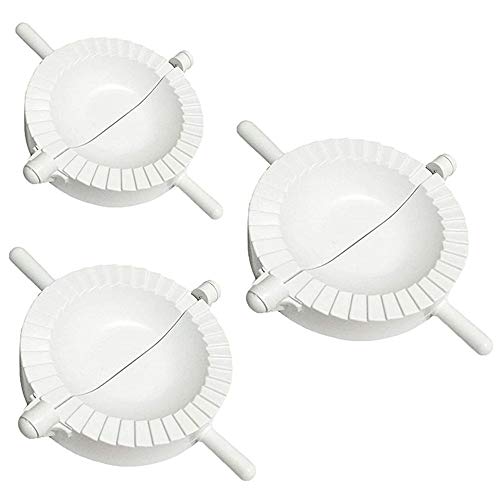 Voarge 3 Stück Form für Ravioli Dumpling, Dough Druck Press Gebäck Werkzeuge Mold Küchenzubehör (Weiß) von Voarge