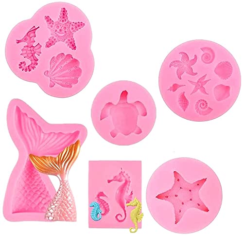 Voarge 6pcs DIY Silikon Formen für Fondant Backen Schokolade Marzipan Kuchen Gelee Muffin Süßigkeiten, DIY Silikon Formen für Fondant Backen ​Schokolade Marzipan Kuchen Gelee Muffin Süßigkeiten von Voarge