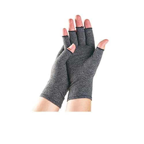 Voarge Anti-Arthritis Handschuhe, Gelenkschmerzen Linderung Rheumatoide Arthrose Hand Handgelenk Unterstützung Therapie Fäustlinge, fingerlose Handschuhe zum Tippen und für die tägliche Arbeit, (XL) von Voarge