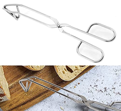 Voarge Bratenzange, Rostfreier Edelstahl, Kochen Küche Backen Brot Lebensmittelzange Grillzange, Brotclip, Carbonzange Feuerzange, Lebensmittelzange von Voarge