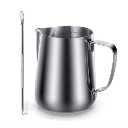 Voarge Milk Pitcher - Jarra de leche (350 ml), color plateado (silver) von Voarge