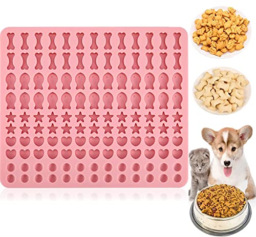 Voarge Silikon Hundekekse Backmatte Backform, 130 Gitter, 5 Formen in 1, Backform für DIY Hundekekse und Leckerlis von Voarge