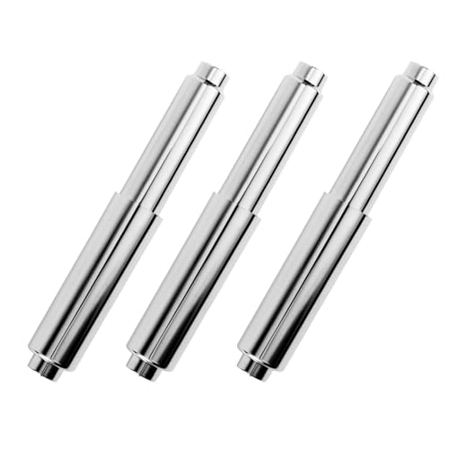 Voarge Toilettenpapierrolle Tauschen Papierhalter 3 Stück Toilettenpapierhalter Rollenspindel Ersatzstange FüR Wc Verstellbare LäNge von Voarge