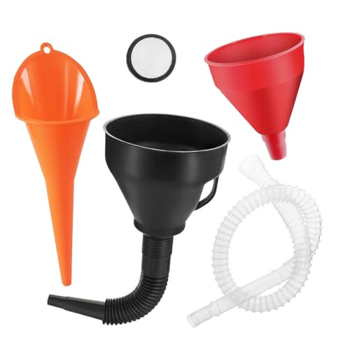 Voarge Trichter Set, Trichter mit Schlauch Einfülltrichter, Lange Mund Tanktrichter, Universal Auto Benzin Kraftstoff Trichter Voarge Trichter Set, Trichter mit Schlauch Einfülltrichter, Lange Mund Tanktrichter, Universal Auto Benzin Kraftstoff Trichter von Voarge