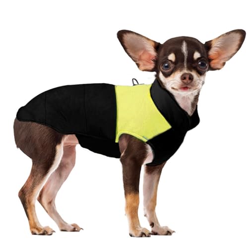 Voarge Winter Warm Pet Hund Kleidung, wasserdichte Hundemanteljacke, Haustier Kleidung Winterjacke Hunde Mantel für Kleine Mittlere Große Hunde (Gelb, L) von Voarge