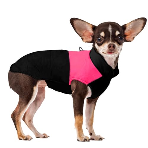 Voarge Winter Warm Pet Hund Kleidung, wasserdichte Hundemanteljacke, Haustier Kleidung Winterjacke Hunde Mantel für Kleine Mittlere Große Hunde (Rosa, S) von Voarge