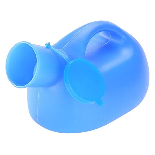 Vobor Tragbarer Urinal Für Männer Mit Deckelverdickung Für Ältere Kinder Chamber Pot Nachttopf Für Erwachsene Blue (2000ml) von VOBOR