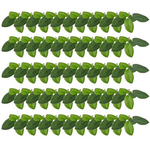 Vobumix 50 Stück Gefälschte Teeblätter, Künstliche Grüne Blätter, Seide, Kunstpflanzen Für DIY Scrapbook, Pralinenschachtel, Hochzeit, Brautstrauß, Dekoration Vobumix 50 Stück Gefälschte Teeblätter, Künstliche Grüne Blätter, Seide, Kunstpflanzen Für DIY Scrapbook, Pralinenschachtel, Hochzeit, Brautstrauß, Dekoration von Vobumix
